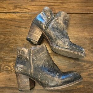 USED Bed Stu Yell Distressed Leather Booties Size 9.5